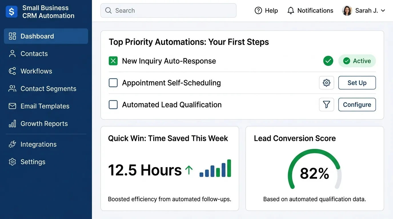 CRM Automation for Small Business: What Should You Automate First?