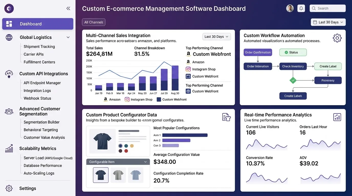 Custom Ecommerce Software Development: Costs, Features and Process