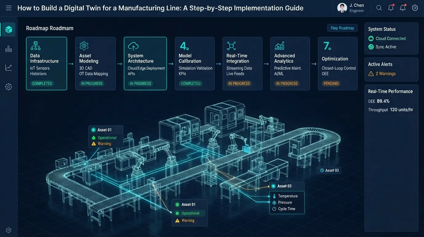 How to Build a Digital Twin for a Manufacturing Line: A Step-by-Step Implementation Guide