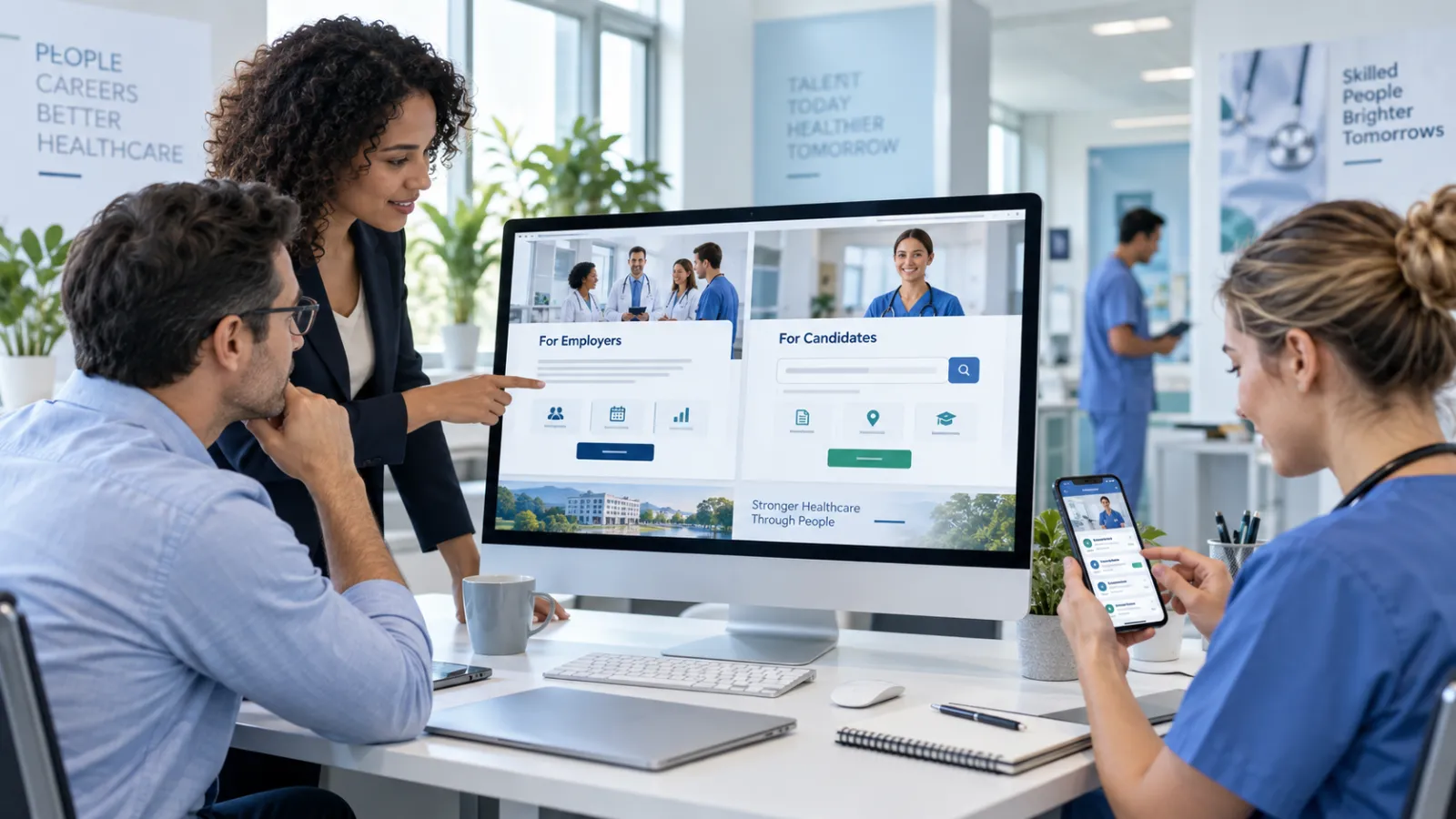 Medical Staffing Website Design: Build for Employers and Candidates