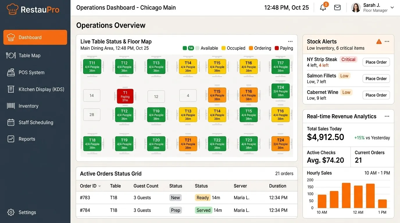 Restaurant Management Software: Solving Order and Inventory Chaos