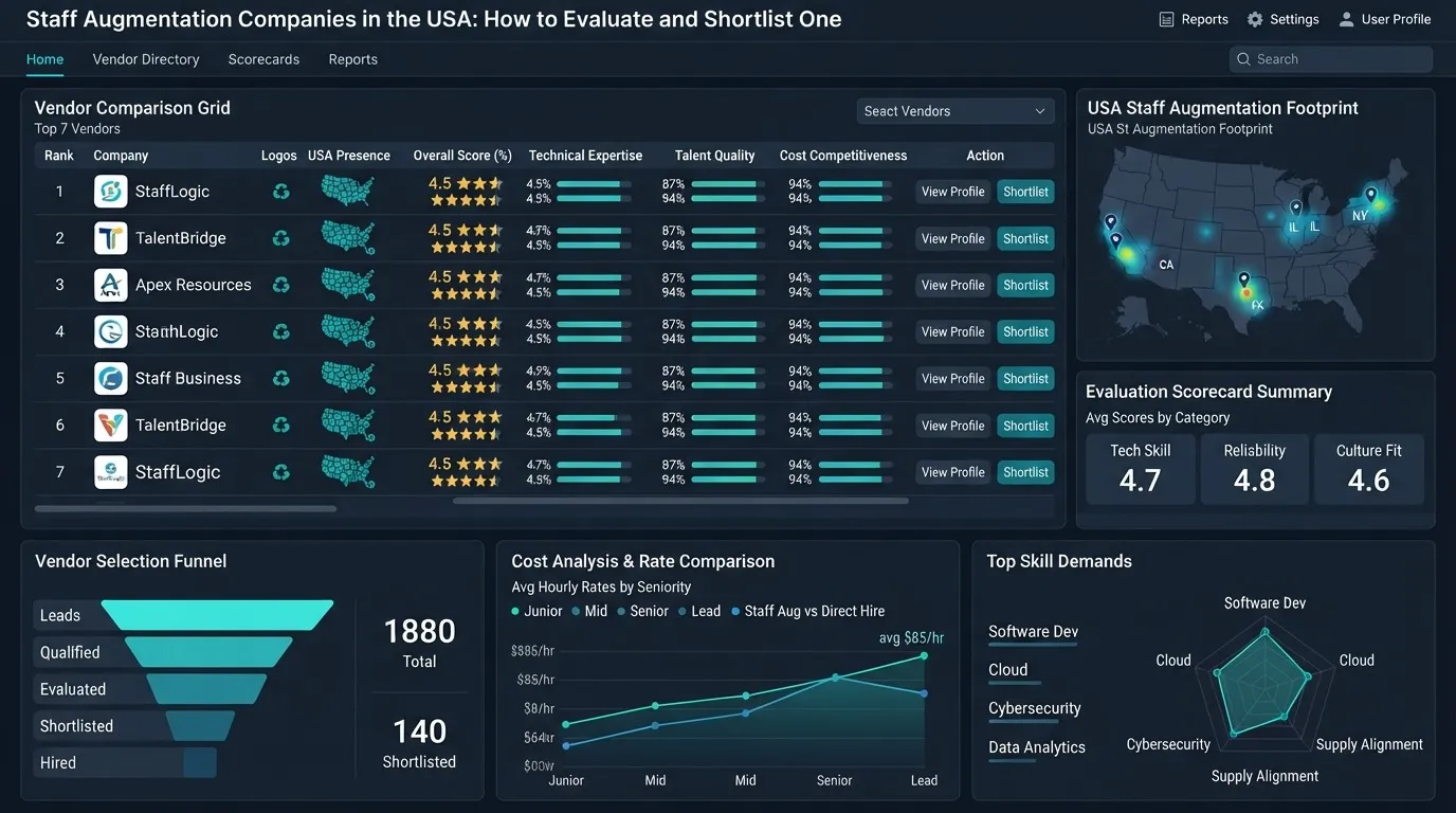 Staff Augmentation Companies in the USA: How to Evaluate and Shortlist One