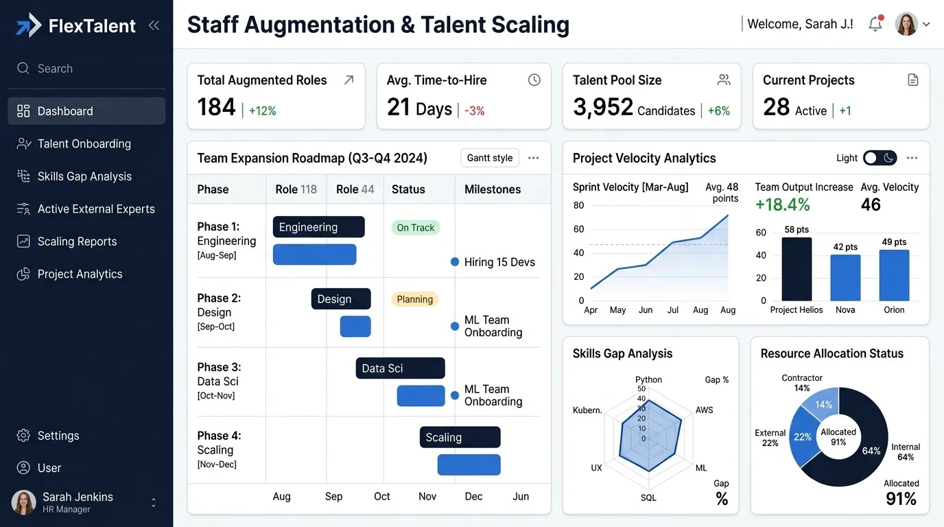 UX/UI Developer Staff Augmentation: Scaling Design Capacity Without a Full Hire