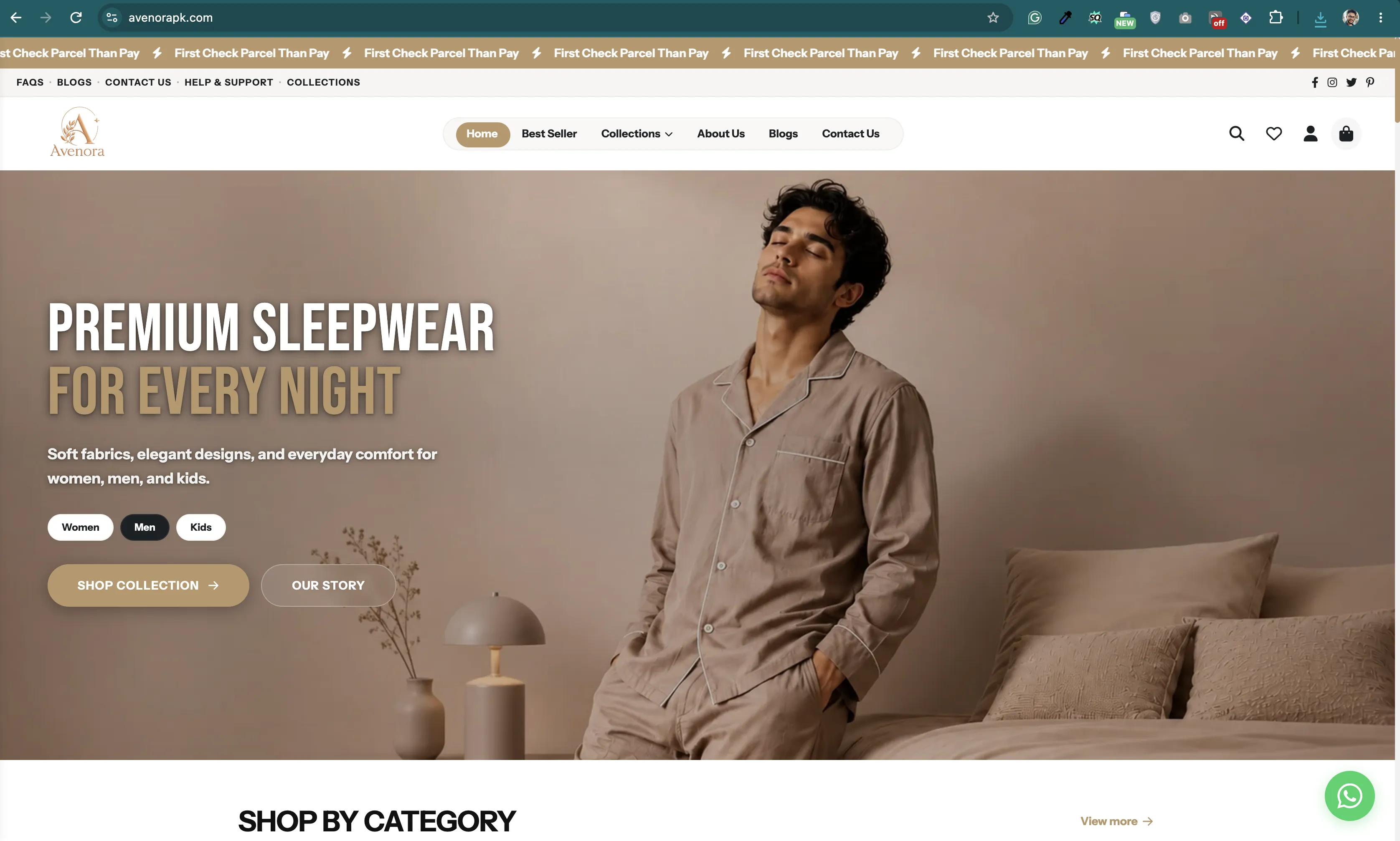 Avenora – Custom Laravel E-Commerce Store